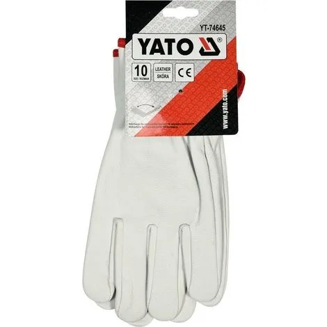 YATO Gant De Travail Cuir Norme CE T10 2 YATO Gant De Travail Cuir Norme CE T10 – Image 2
