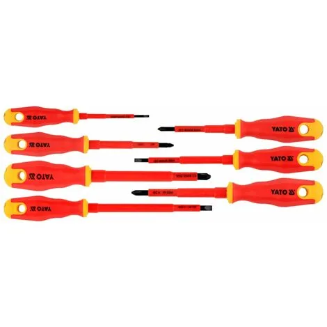 Ensemble De Tournevis Isolés 7 Pcs 1000 V YATO 2 Ensemble De Tournevis Isolés 7 Pcs 1000 V YATO – Image 2