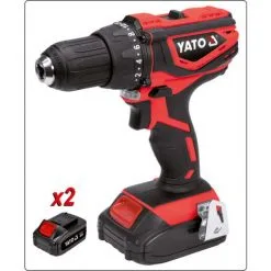 Perceuse-visseuse Sans Cordon 2 Batteries Li-ion 3,0Ah 18V 40Nm YATO