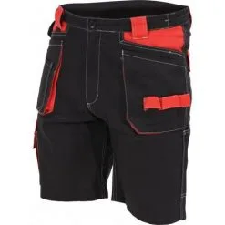 YATO Short De Travail Noir Et Rouge | XXL 48-50