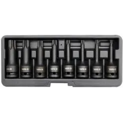 Kit De Douilles à Impact Torx 8 Pcs Noir YT-1065 YATO