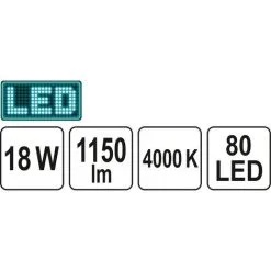 YATO Plafonnier Intérieur LED - 18W - 30x30cm -Yato Soldes Magasin 42945795 3