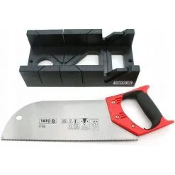 YATO Boîte à Onglets Avec Scie à Main - Lame De Scie 35cm - Boîte à Onglets 30x14cm -Yato Soldes Magasin 47013080 5