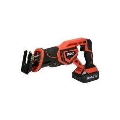 Yato : Scie Sabre 18V Avec Batterie 2,0 AH + Batterie + Chargeur