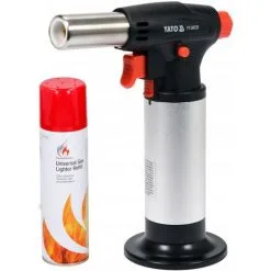 YATO Brûleur à Crème Brûlée Avec Recharge De Gaz - Avec Allumage Piézo - 200W - Avec Fonction De Verrouillage