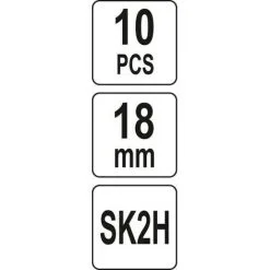 YATO 10 Lames De Rechange 18MM SK2H