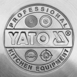 YATO Poêle à Frire En Acier Inoxydable - Ø24 Cm - 2,3L - Tous Feux -Yato Soldes Magasin 59408896 3