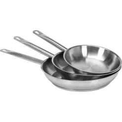 YATO Poêle à Frire En Acier Inoxydable - Ø24 Cm - 2,3L - Tous Feux -Yato Soldes Magasin 59408896 4