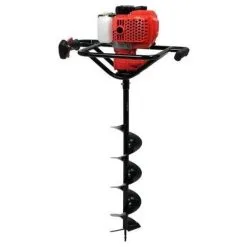 Yato Tarière à Essence 1.4 KW - 2 Temps - Comprend 3 Tarières Et Une Rallonge