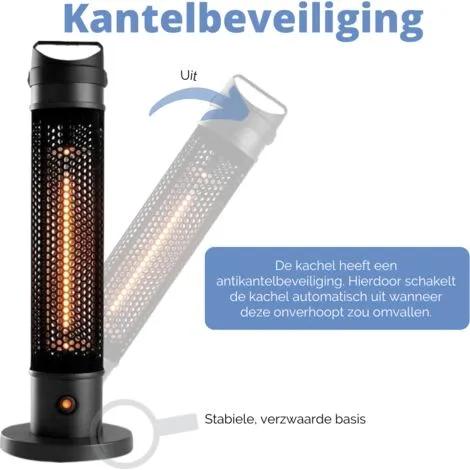 Chauffage Infrarouge Portable Yato - 800 W - Avec Verrouillage De Sécurité - Pour L'intérieur Et L'extérieur 5 Chauffage Infrarouge Portable Yato - 800 W - Avec Verrouillage De Sécurité - Pour L'intérieur Et L'extérieur – Image 5