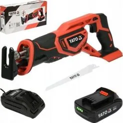 Scie à Guichet Yato Accu 18V - Max. Ø 8 Cm - Batterie 2Ah & Chargeur Et Lame De Scie Inclus